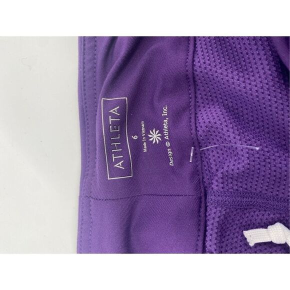 Athleta Athletic Swift Skort Side Zip Pockets Skirt Purple Size 6 - Picture 8 of 10